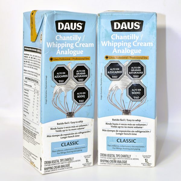 Crema Chantilly Vegetal DAUS  1 Lt.